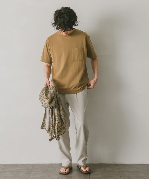 URBAN RESEARCH DOORS（アーバンリサーチドアーズ）の「リネンライクイージーパンツ（その他パンツ・メンズ・ネイビー/ホワイト系その他/カーキ/ブラウン・LARGE/MEDIUM/SMALL）」の18枚目の写真