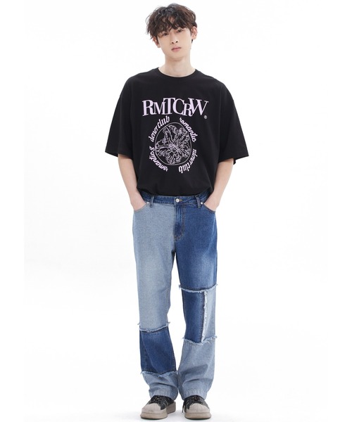 ROMANTIC CROWN(ロマンティッククラウン)の「【ROMANTIC CROWN】ROUND FLOWER TEE / ロマンティッククラウン ラウンド フラワー グラフィック Tシャツ(Tシャツ/カットソー・メンズ・ブラック/ホワイト/ライトパープル・SMALL/X-LARGE/LARGE/MEDIUM)」の14枚目の写真