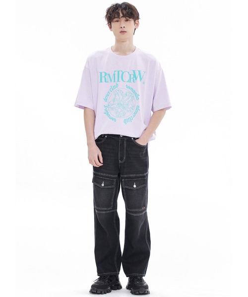 ROMANTIC CROWN(ロマンティッククラウン)の「【ROMANTIC CROWN】ROUND FLOWER TEE / ロマンティッククラウン ラウンド フラワー グラフィック Tシャツ(Tシャツ/カットソー・メンズ・ブラック/ホワイト/ライトパープル・SMALL/X-LARGE/LARGE/MEDIUM)」の21枚目の写真