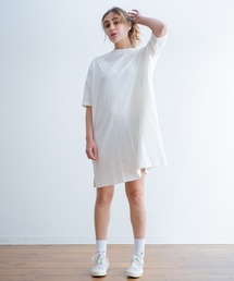 A.U.G. relaxing ポート N ワイド ミディ Tシャツ (MADE IN JAPAN)