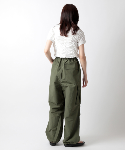 JOINT WORKS（ジョイントワークス）の「シャーリングTシャツ（Tシャツ/カットソー・レディース・ホワイト/ブルー/グリーン・FREE）」の20枚目の写真