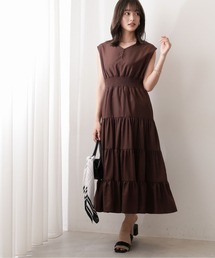 PROPORTION BODY DRESSING | <E>前後2wayウエストシャーリングティアードマキシOP / 1212247701(ワンピース)