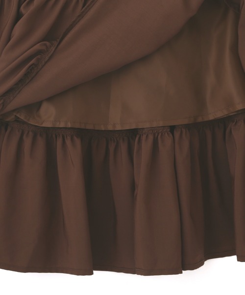 PROPORTION BODY DRESSING（プロポーションボディドレッシング）の「＜Ｅ＞前後２ｗａｙウエストシャーリングティアードマキシＯＰ / 1212247701（ワンピース・レディース・ブラック系その他/ブラウン/ブルー・MEDIUM/SMALL）」の16枚目の写真