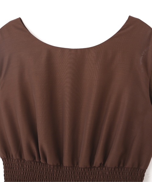 PROPORTION BODY DRESSING（プロポーションボディドレッシング）の「＜Ｅ＞前後２ｗａｙウエストシャーリングティアードマキシＯＰ / 1212247701（ワンピース・レディース・ブラック系その他/ブラウン/ブルー・MEDIUM/SMALL）」の21枚目の写真