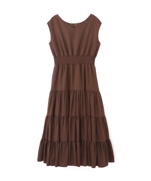 PROPORTION BODY DRESSING（プロポーションボディドレッシング）の「＜Ｅ＞前後２ｗａｙウエストシャーリングティアードマキシＯＰ / 1212247701（ワンピース・レディース・ブラック系その他/ブラウン/ブルー・MEDIUM/SMALL）」の22枚目の写真