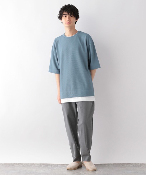 GLOBAL WORK(グローバルワーク)の「クルーネックレイヤード/半袖/346373(Tシャツ/カットソー・メンズ・スカイブルー/グレー/ライトグリーン/オフホワイト/ダークブルー・SMALL/MEDIUM/LARGE)」の20枚目の写真