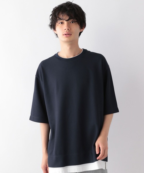 GLOBAL WORK(グローバルワーク)の「クルーネックレイヤード/半袖/346373(Tシャツ/カットソー・メンズ・スカイブルー/グレー/ライトグリーン/オフホワイト/ダークブルー・SMALL/MEDIUM/LARGE)」の13枚目の写真