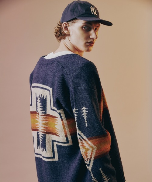 PENDLETON（ペンドルトン）の「【PENDLETON /ペンドルトン】　V ネック　カーディガン（カーディガン/ボレロ・メンズ・ブラック/アイボリー/ネイビー・M/L）」の3枚目の写真