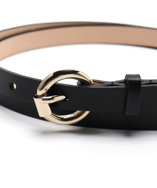 JOINT WORKS（ジョイントワークス）の「【Casselini / キャセリーニ 】 スモールリング スキニーベルト（ベルト・レディース・ブラック・FREE）」の2枚目の写真