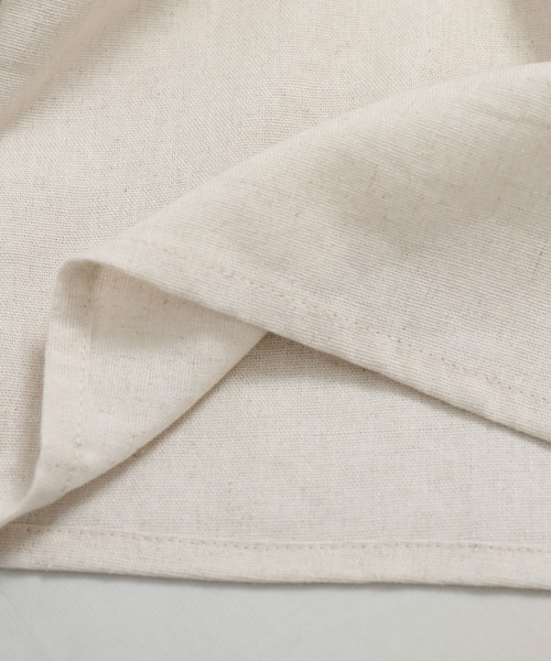 anown（アノン）の「コットンリネンワイドパンツ（その他パンツ・レディース・ブラック/ナチュラル・M）」の4枚目の写真