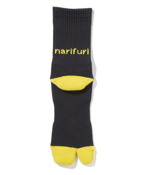 narifuri（ナリフリ）の「サイクルソックス（ソックス/靴下・メンズ・ホワイト/ブラック/ネイビー/ピンク/イエロー・25-27CM）」の8枚目の写真