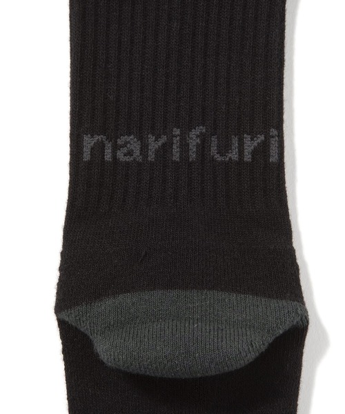 narifuri（ナリフリ）の「サイクルソックス（ソックス/靴下・メンズ・ホワイト/ブラック/ネイビー/ピンク/イエロー・25-27CM）」の6枚目の写真