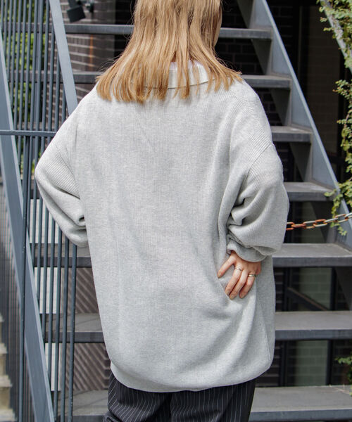 GLOSTER（グロスター）の「【GLOSTER/グロスター】片畦スキッパーポロシャツ ニットポロ ハイゲージ（ニット/セーター・メンズ・ブラック/オリーブ/アイボリー・S/M/L）」の12枚目の写真