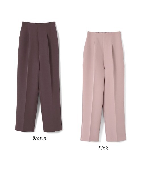 flower(フラワー)の「タックハイウエストテーパードパンツ(その他パンツ・レディース・ピンク/ブラウン・FREE)」の16枚目の写真