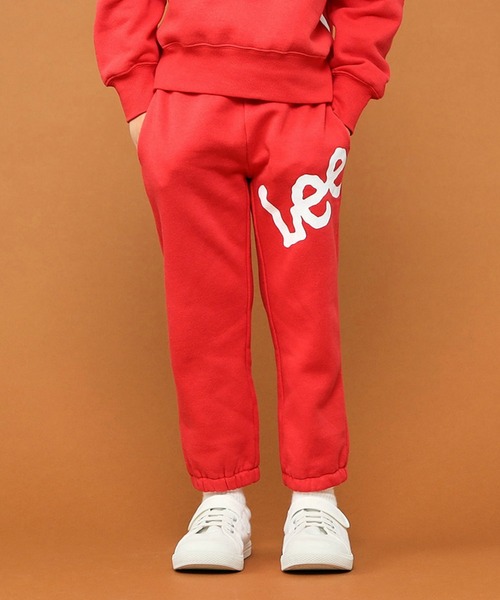 Lee（リー）の「【110-150cm】【セットアップ商品】キッズ ビッグロゴスウェットパンツ（スウェットパンツ・キッズ・オレンジ/ブルー/グレー/ブラック/レッド/ピンク/イエロー/グリーン/パープル・140/130/110/150/120）」の8枚目の写真