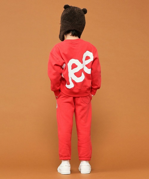 Lee（リー）の「【110-150cm】【セットアップ商品】キッズ ビッグロゴスウェットパンツ（スウェットパンツ・キッズ・オレンジ/ブルー/グレー/ブラック/レッド/ピンク/イエロー/グリーン/パープル・140/130/110/150/120）」の11枚目の写真