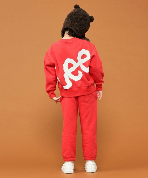 Lee（リー）の「【110-150cm】【セットアップ商品】キッズ ビッグロゴスウェットパンツ（スウェットパンツ・キッズ・オレンジ/ブルー/グレー/ブラック/レッド/ピンク/イエロー/グリーン/パープル・140/130/110/150/120）」の12枚目の写真