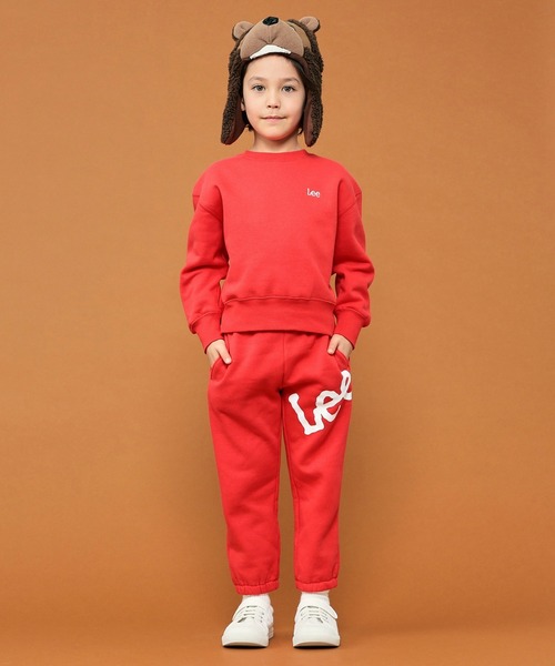 Lee（リー）の「【110-150cm】【セットアップ商品】キッズ ビッグロゴスウェットパンツ（スウェットパンツ・キッズ・オレンジ/ブルー/グレー/ブラック/レッド/ピンク/イエロー/グリーン/パープル・140/130/110/150/120）」の19枚目の写真