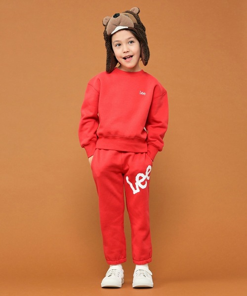 Lee（リー）の「【110-150cm】【セットアップ商品】キッズ ビッグロゴスウェットパンツ（スウェットパンツ・キッズ・オレンジ/ブルー/グレー/ブラック/レッド/ピンク/イエロー/グリーン/パープル・140/130/110/150/120）」の20枚目の写真