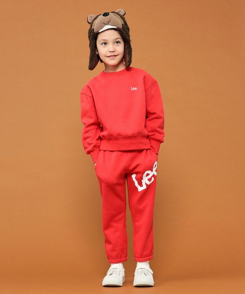 Lee（リー）の「【110-150cm】【セットアップ商品】キッズ ビッグロゴスウェットパンツ（スウェットパンツ・キッズ・オレンジ/ブルー/グレー/ブラック/レッド/ピンク/イエロー/グリーン/パープル・140/130/110/150/120）」の21枚目の写真