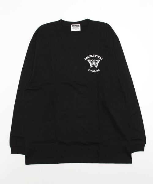 DOUBLE STEAL(ダブルスティール)の「Butterfly Round Logo L/S TEE 長袖Tシャツ(Tシャツ/カットソー・メンズ・ホワイト/ブラック/トップグレー・MEDIUM/LARGE/X-LARGE/XX-LARGE)」の20枚目の写真