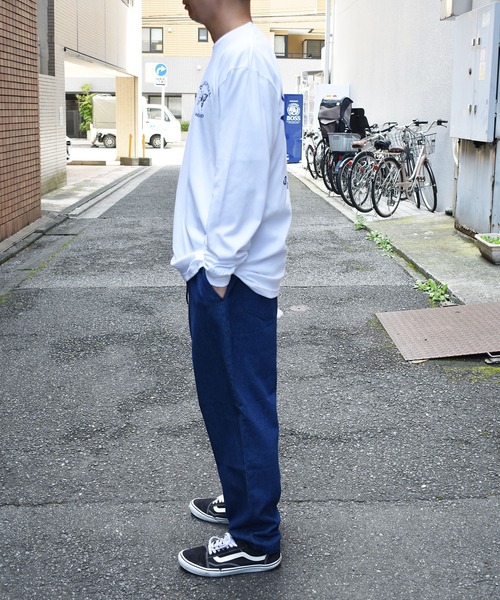 DOUBLE STEAL(ダブルスティール)の「Butterfly Round Logo L/S TEE 長袖Tシャツ(Tシャツ/カットソー・メンズ・ホワイト/ブラック/トップグレー・MEDIUM/LARGE/X-LARGE/XX-LARGE)」の5枚目の写真