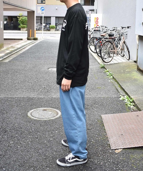 DOUBLE STEAL(ダブルスティール)の「Butterfly Round Logo L/S TEE 長袖Tシャツ(Tシャツ/カットソー・メンズ・ホワイト/ブラック/トップグレー・MEDIUM/LARGE/X-LARGE/XX-LARGE)」の11枚目の写真