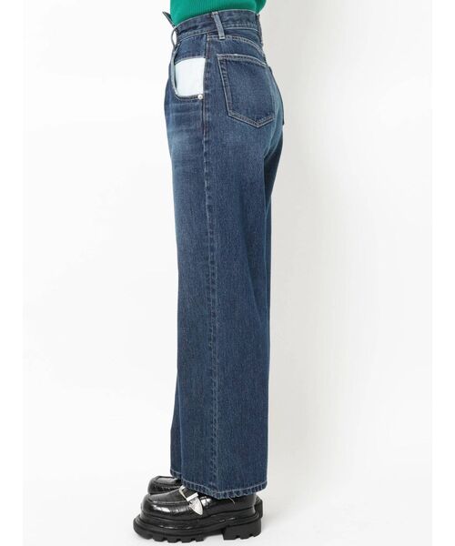 EVRIS（エヴリス）の「リメイクサイドスラッシュワイドデニムパンツ（デニムパンツ・レディース・ライトブルー/インディゴブルー・SMALL/MEDIUM）」の11枚目の写真