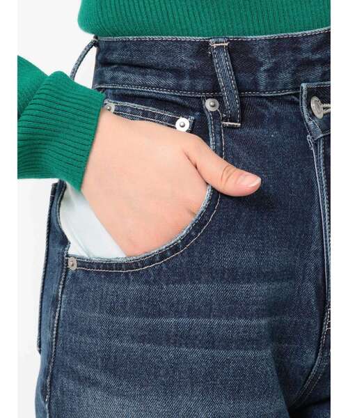 EVRIS（エヴリス）の「リメイクサイドスラッシュワイドデニムパンツ（デニムパンツ・レディース・ライトブルー/インディゴブルー・SMALL/MEDIUM）」の13枚目の写真