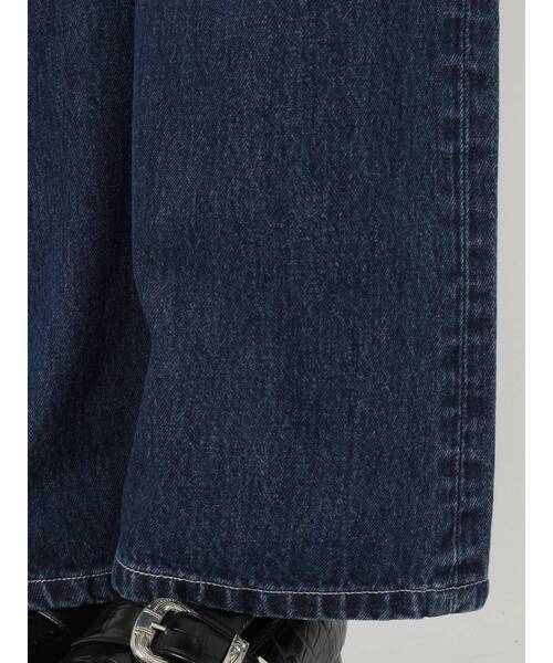 EVRIS（エヴリス）の「リメイクサイドスラッシュワイドデニムパンツ（デニムパンツ・レディース・ライトブルー/インディゴブルー・SMALL/MEDIUM）」の22枚目の写真