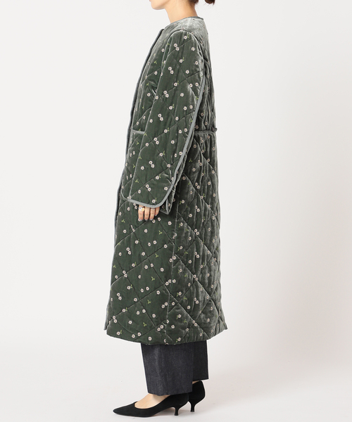 IENA LA BOUCLE GIOLICAレオパードノーカラーコート IENA LA BOUCLE GIOLICAレオパードノーカラーコート