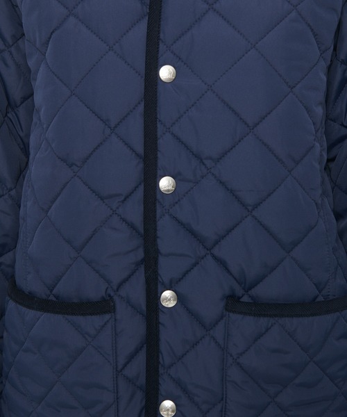 Arnold Palmer（アーノルドパーマー）の「シェア キルティング フード ミドルコート（モッズコート・レディース・ネイビー/アイボリー・LL/S/M/L/XS）」の5枚目の写真