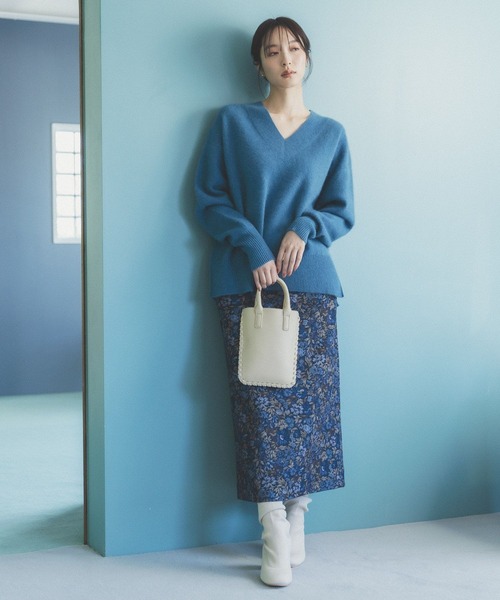 Andemiu（アンデミュウ）の「ステッチショルダーバッグ165951（ショルダーバッグ・レディース・ダークブラウン/オレンジ/アイボリー・FREE）」の20枚目の写真