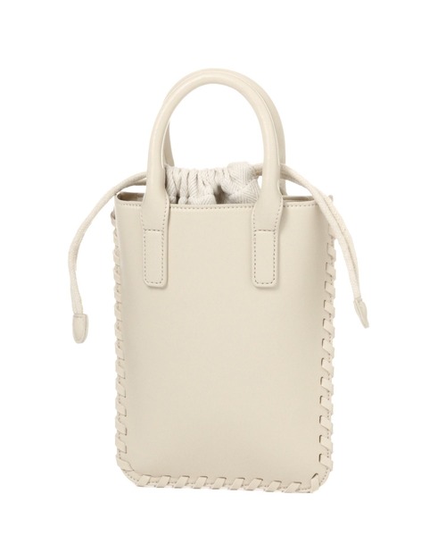 Andemiu（アンデミュウ）の「ステッチショルダーバッグ165951（ショルダーバッグ・レディース・ダークブラウン/オレンジ/アイボリー・FREE）」の9枚目の写真