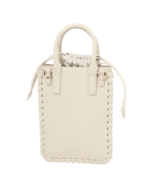 Andemiu（アンデミュウ）の「ステッチショルダーバッグ165951（ショルダーバッグ・レディース・ダークブラウン/オレンジ/アイボリー・FREE）」の6枚目の写真