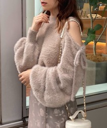 one after another NICE CLAUP | フェミニンな印象に。肌見せマルチWAYフェザーニット(ニット/セーター)