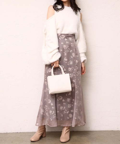 one after another NICE CLAUP（ワンアフターアナザーナイスクラップ）の「マルチWAYフェザーニット（ニット/セーター・レディース・ブラウン/ピンク/アイボリー/モカ・FREE）」の21枚目の写真