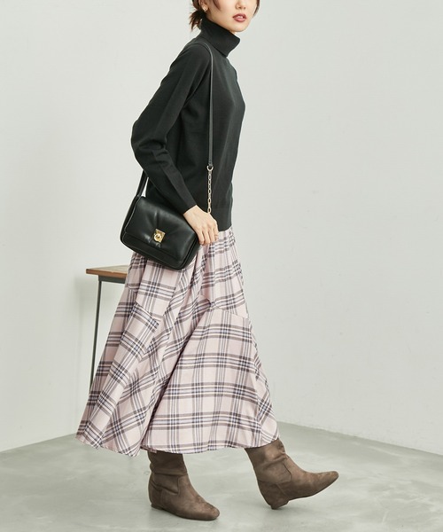 セール】チェックボリュームスカート（スカート）｜ROPE' PICNIC（ロペ