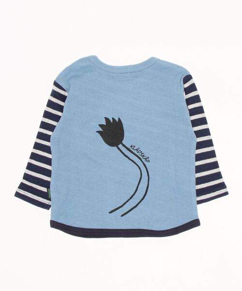 kladskap（クレードスコープ）の「ライオンポケット接結長袖Tシャツ（Tシャツ/カットソー・キッズ・レンガ/ブルー・100cm/110cm/90cm/80ｃｍ）」の3枚目の写真