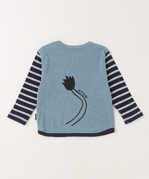 kladskap（クレードスコープ）の「ライオンポケット接結長袖Tシャツ（Tシャツ/カットソー・キッズ・レンガ/ブルー・100cm/110cm/90cm/80ｃｍ）」の4枚目の写真