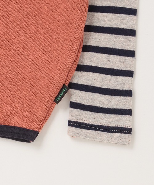 kladskap（クレードスコープ）の「ライオンポケット接結長袖Tシャツ（Tシャツ/カットソー・キッズ・レンガ/ブルー・100cm/110cm/90cm/80ｃｍ）」の8枚目の写真