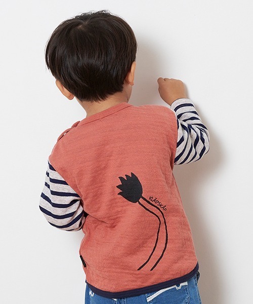 kladskap（クレードスコープ）の「ライオンポケット接結長袖Tシャツ（Tシャツ/カットソー・キッズ・レンガ/ブルー・100cm/110cm/90cm/80ｃｍ）」の15枚目の写真