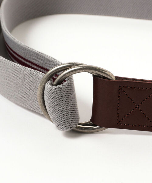 BEAMS BOY(ビームスボーイ)の「GEVAERT BANDWEVERIJ / Wリング ライン ベルト 22FW(ベルト・レディース・グレー/サックスブルー/ベージュ・ONE SIZE)」の5枚目の写真