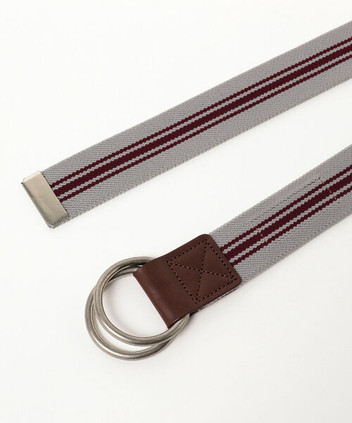 BEAMS BOY(ビームスボーイ)の「GEVAERT BANDWEVERIJ / Wリング ライン ベルト 22FW(ベルト・レディース・グレー/サックスブルー/ベージュ・ONE SIZE)」の6枚目の写真