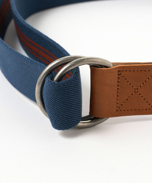 BEAMS BOY(ビームスボーイ)の「GEVAERT BANDWEVERIJ / Wリング ライン ベルト 22FW(ベルト・レディース・グレー/サックスブルー/ベージュ・ONE SIZE)」の8枚目の写真