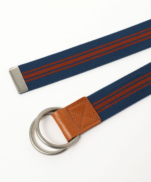 BEAMS BOY(ビームスボーイ)の「GEVAERT BANDWEVERIJ / Wリング ライン ベルト 22FW(ベルト・レディース・グレー/サックスブルー/ベージュ・ONE SIZE)」の9枚目の写真