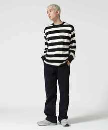 schott | Schott/ショット/WIDE BORDER POCKET T-SHIRT/ワイドボーダー ポケットTシャツ(Tシャツ/カットソー)