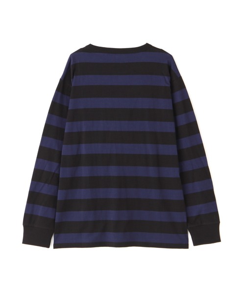 schott（ショット）の「Schott/ショット/WIDE BORDER POCKET T-SHIRT/ワイドボーダー ポケットTシャツ（Tシャツ/カットソー・メンズ・ネイビー/その他4/ブラック/その他/ワイン・2XL/XL/M/L）」の11枚目の写真