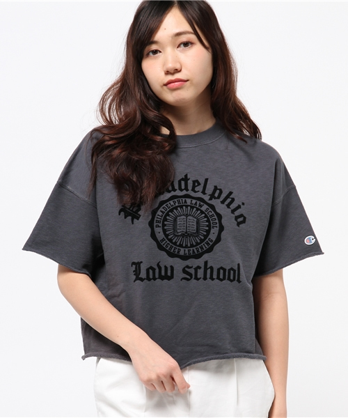 Champion(チャンピオン)の「Another Edition×Championプリントショートスリーブ/BC AE×Champion PRT SSL◆(Tシャツ/カットソー・レディース・ブラック/グレー/イエロー・フリー)」の4枚目の写真