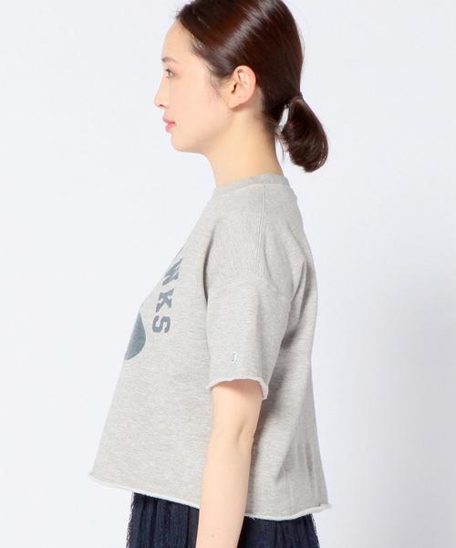 Champion(チャンピオン)の「Another Edition×Championプリントショートスリーブ/BC AE×Champion PRT SSL◆(Tシャツ/カットソー・レディース・ブラック/グレー/イエロー・フリー)」の17枚目の写真